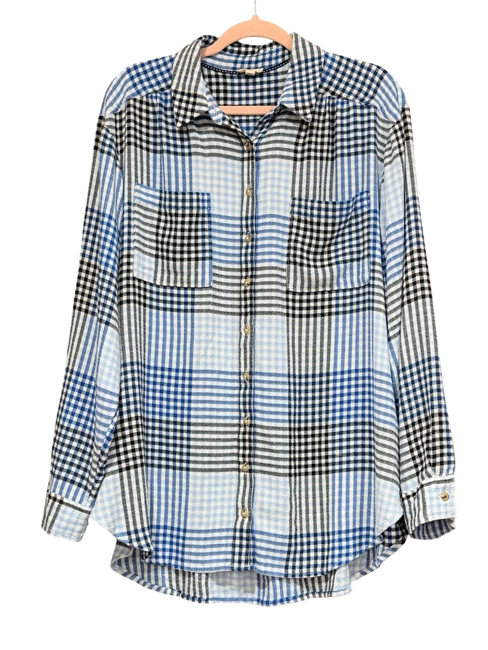Pilcro Anthropologie The Hadley Relaxed Buttondown Plaid Shirt